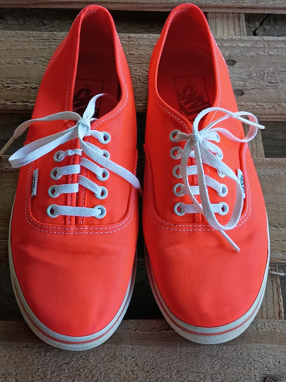 Vans Authentic Bright Orange Canvas Sneakers